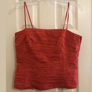 Fabulous Akris orange and pink cropped top size 6